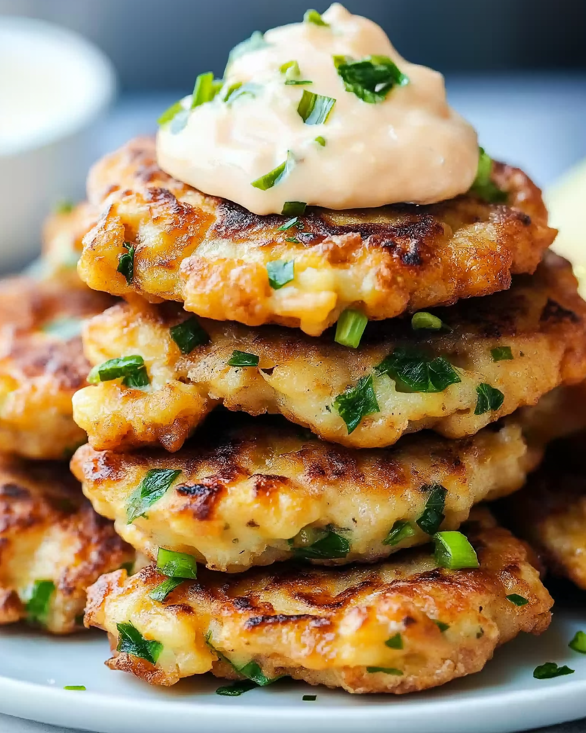 Cheesy Chicken Fritters