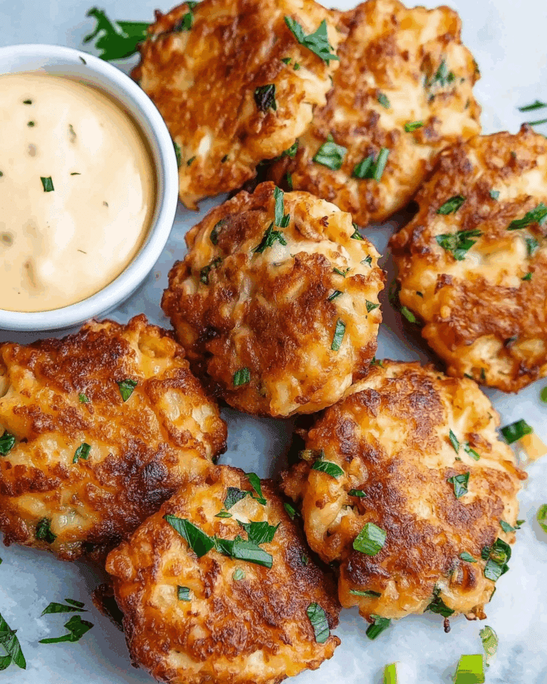 Cheesy Chicken Fritters