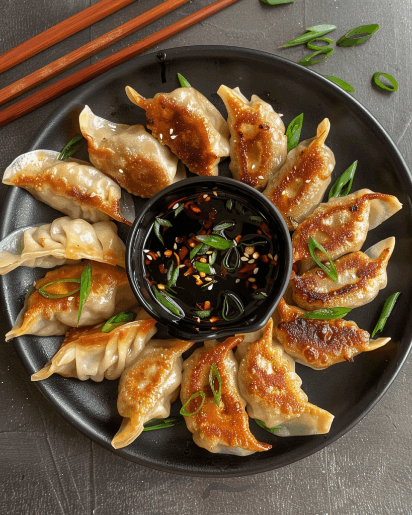 Chicken Potstickers (Pan Fried Dumplings)