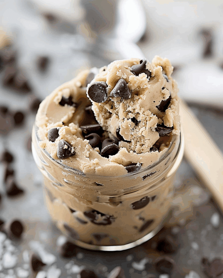 Chocolate Chip Edible Cookie Dough for One
