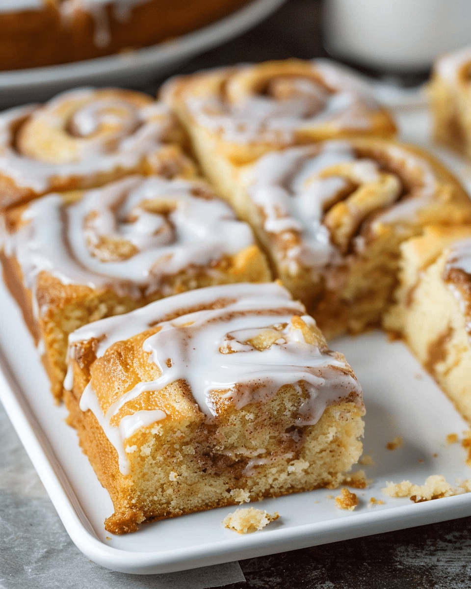Cinnamon Roll Sheet Cake