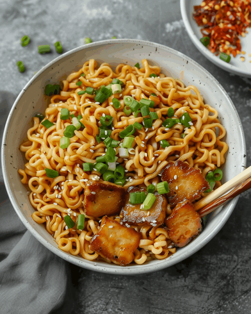 Easy Saucy Ramen Noodles