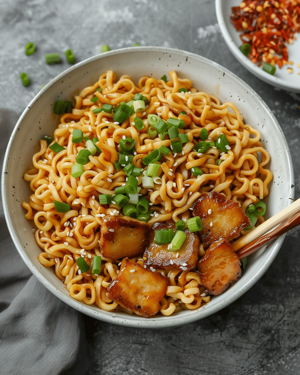 Easy Saucy Ramen Noodles