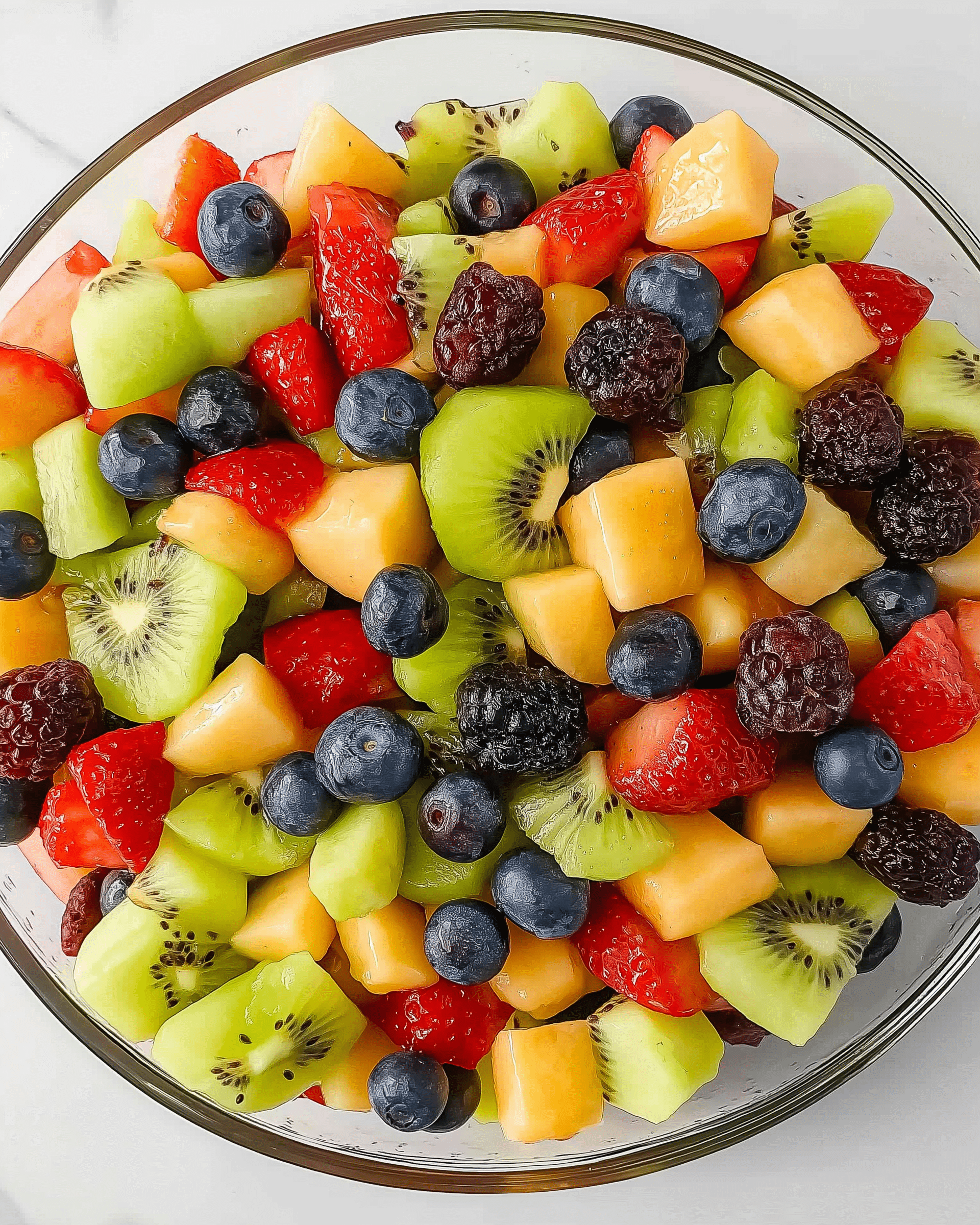 Fruit Salad with Honey Lime Dressing