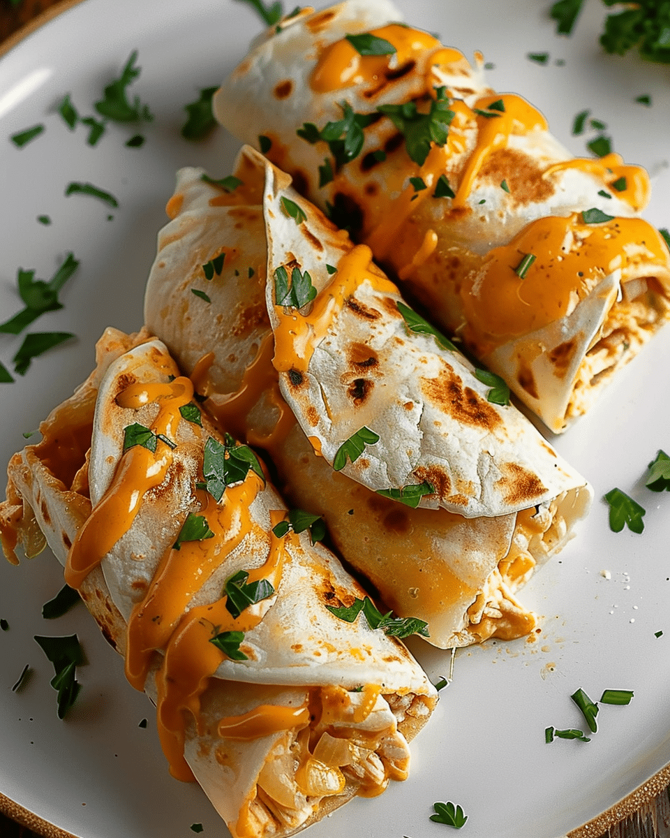 Garlic Parmesan Chicken Wraps