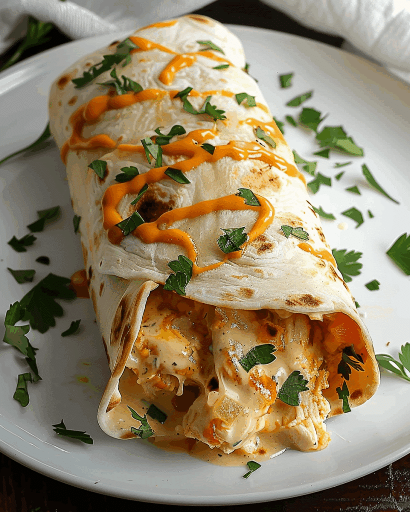Garlic Parmesan Chicken Wraps