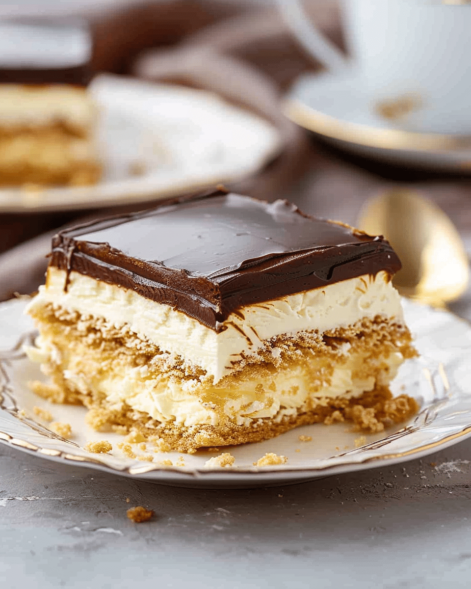 No-Bake Eclair Cake