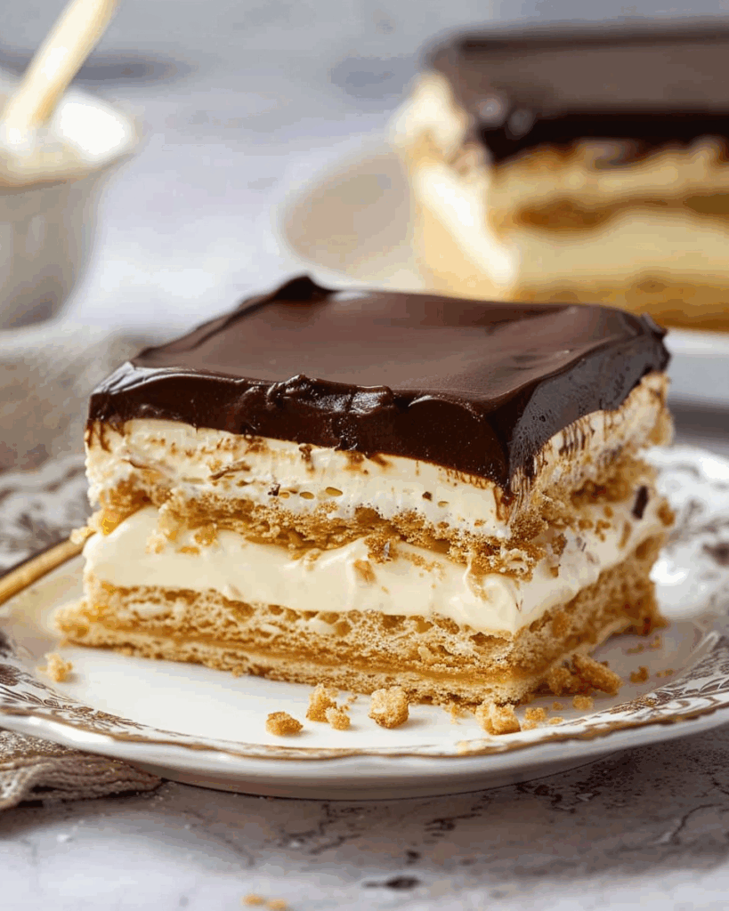 No-Bake Eclair Cake