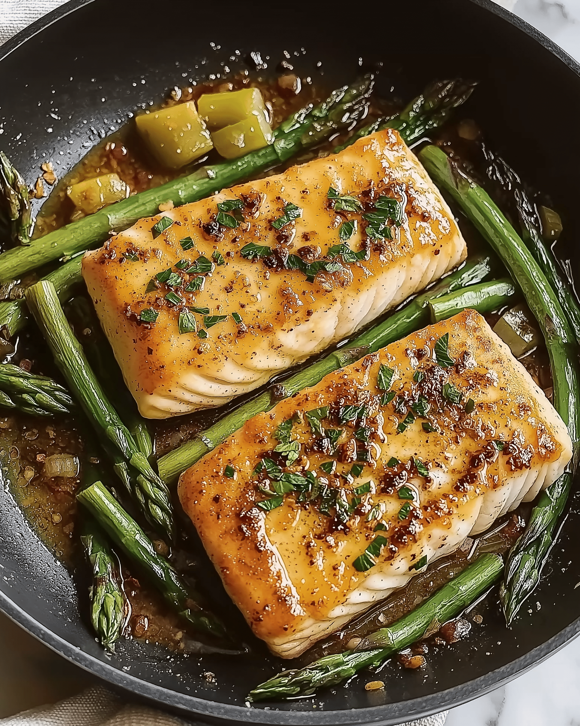 Pan-Seared Halibut with Browned Butter