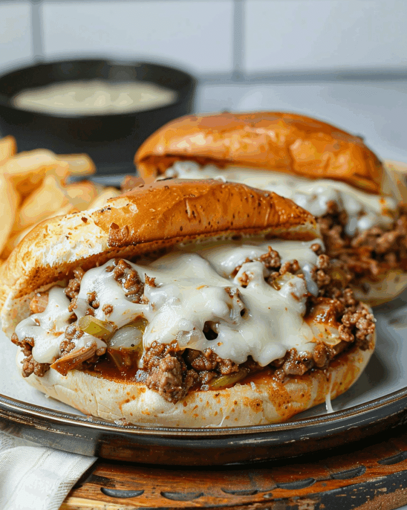 Philly Cheesesteak Sloppy Joes