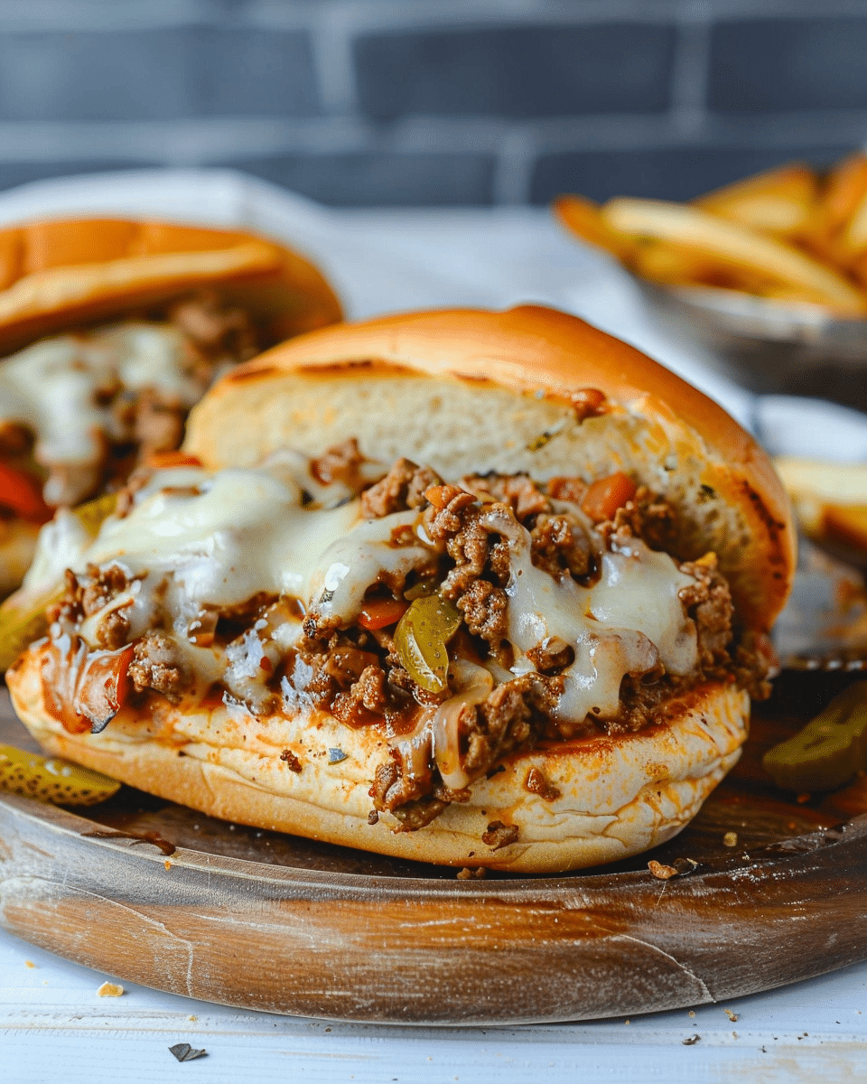 Philly Cheesesteak Sloppy Joes