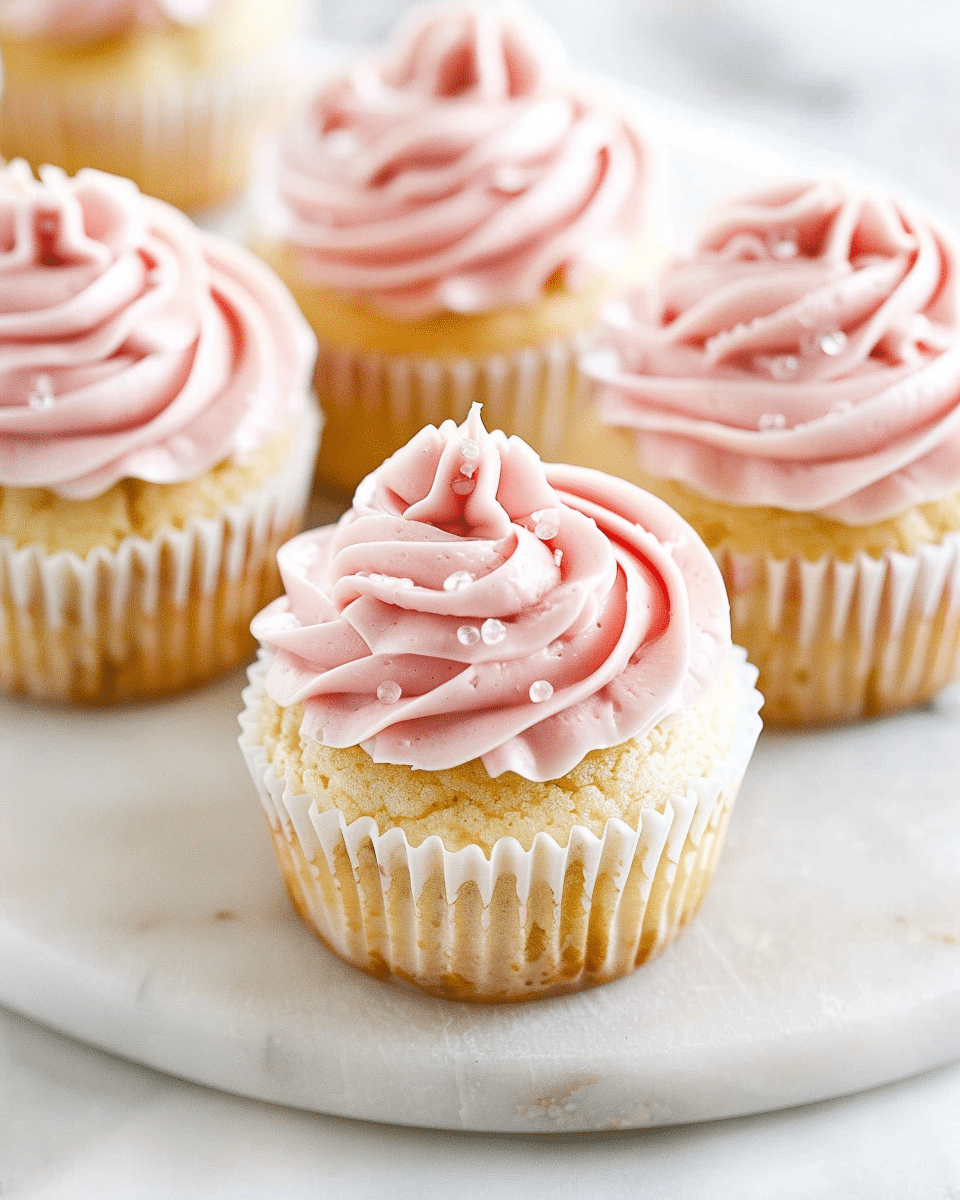 Rhubarb Honey Peach Cream Cheese Cupcakes