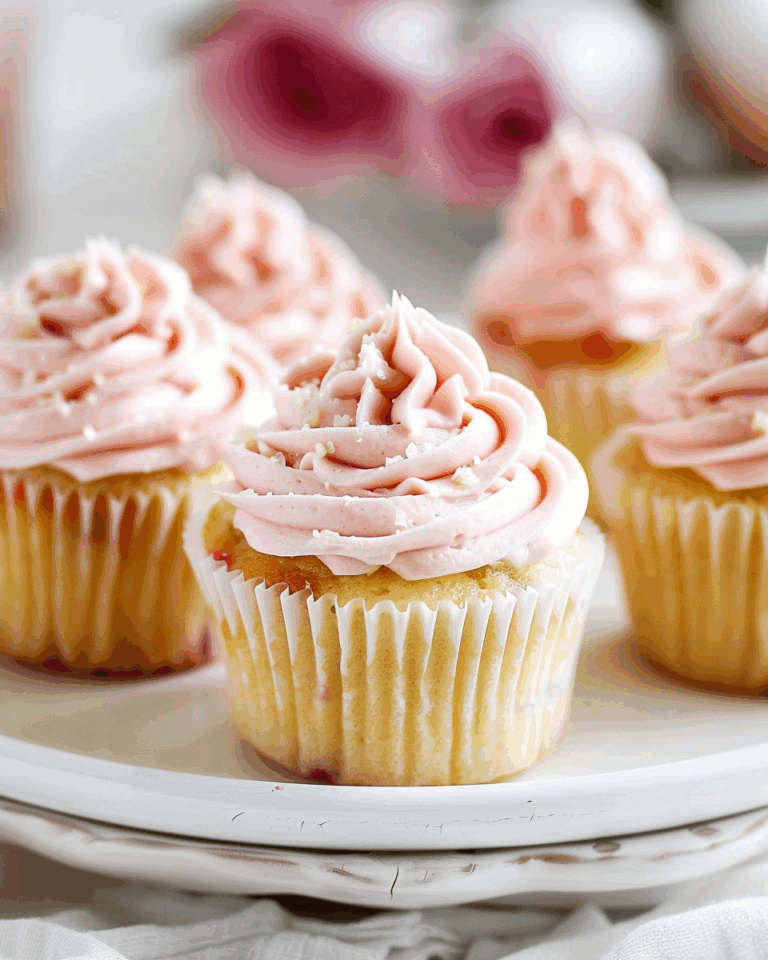 Rhubarb Honey Peach Cream Cheese Cupcakes