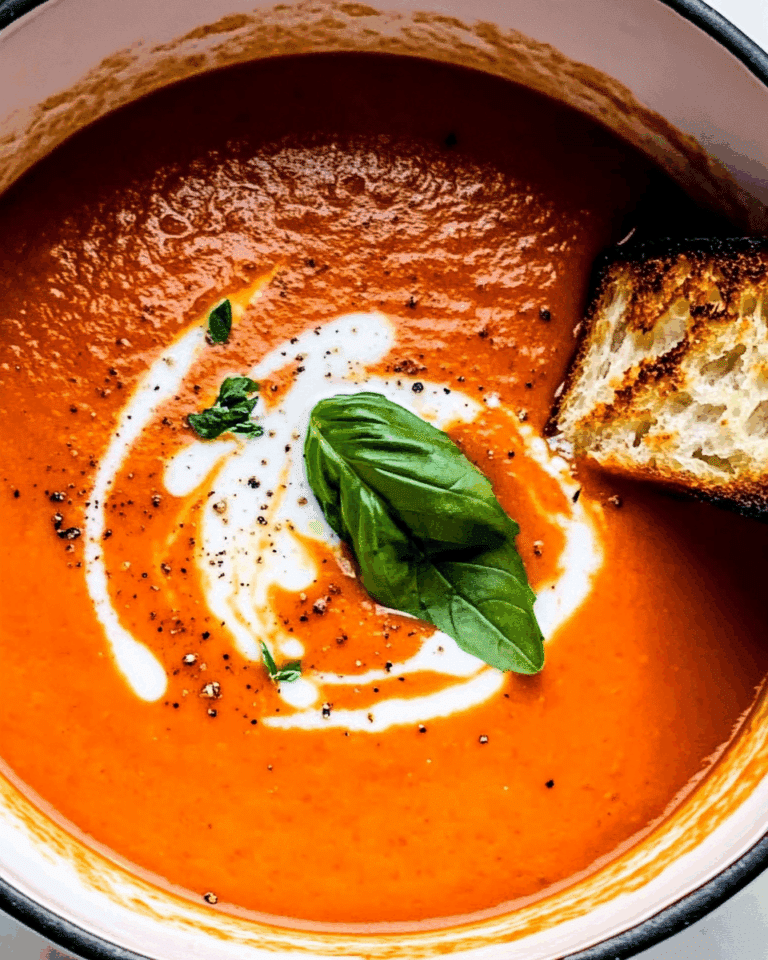 Roasted Tomato & Red Bell Pepper Soup
