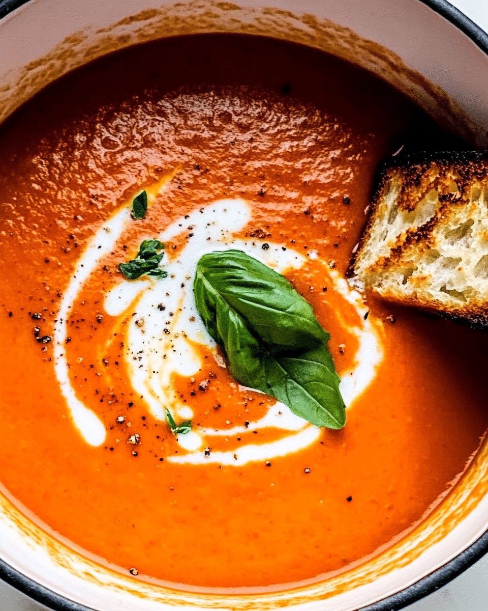 Roasted Tomato & Red Bell Pepper Soup