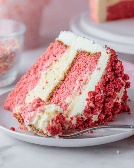 Strawberry Crunch Cake