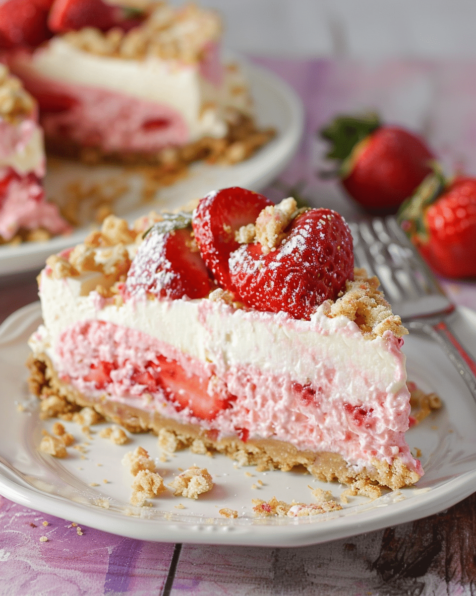 Strawberry Crunch Cheesecake