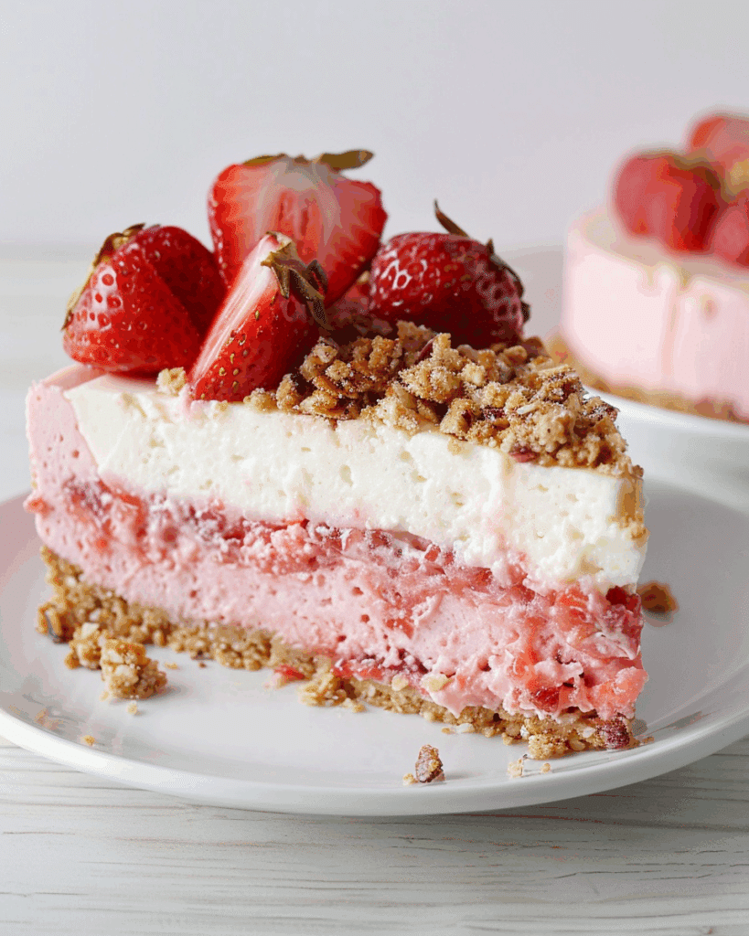 Strawberry Crunch Cheesecake