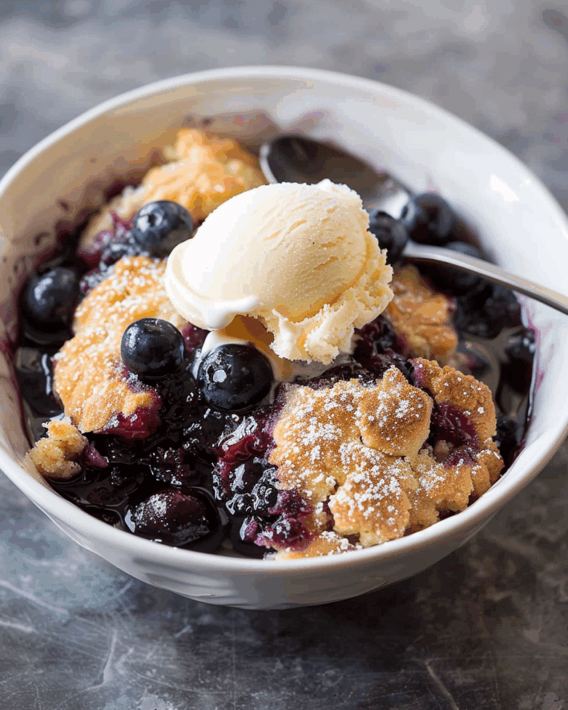 The Best Blueberry Cobbler