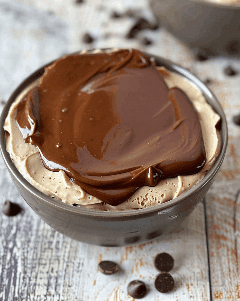 Vegan Peanut Butter Mousse with Chocolate Ganache