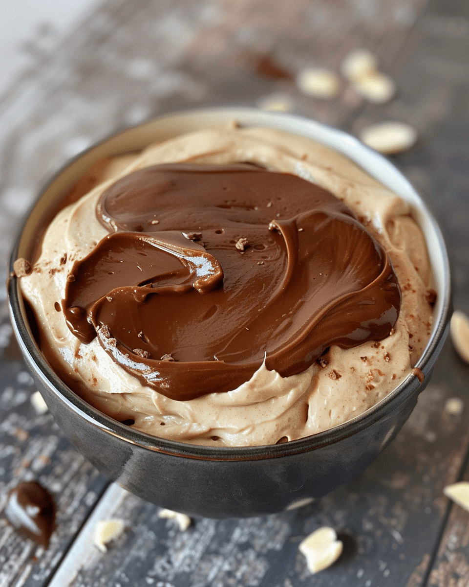 Vegan Peanut Butter Mousse with Chocolate Ganache