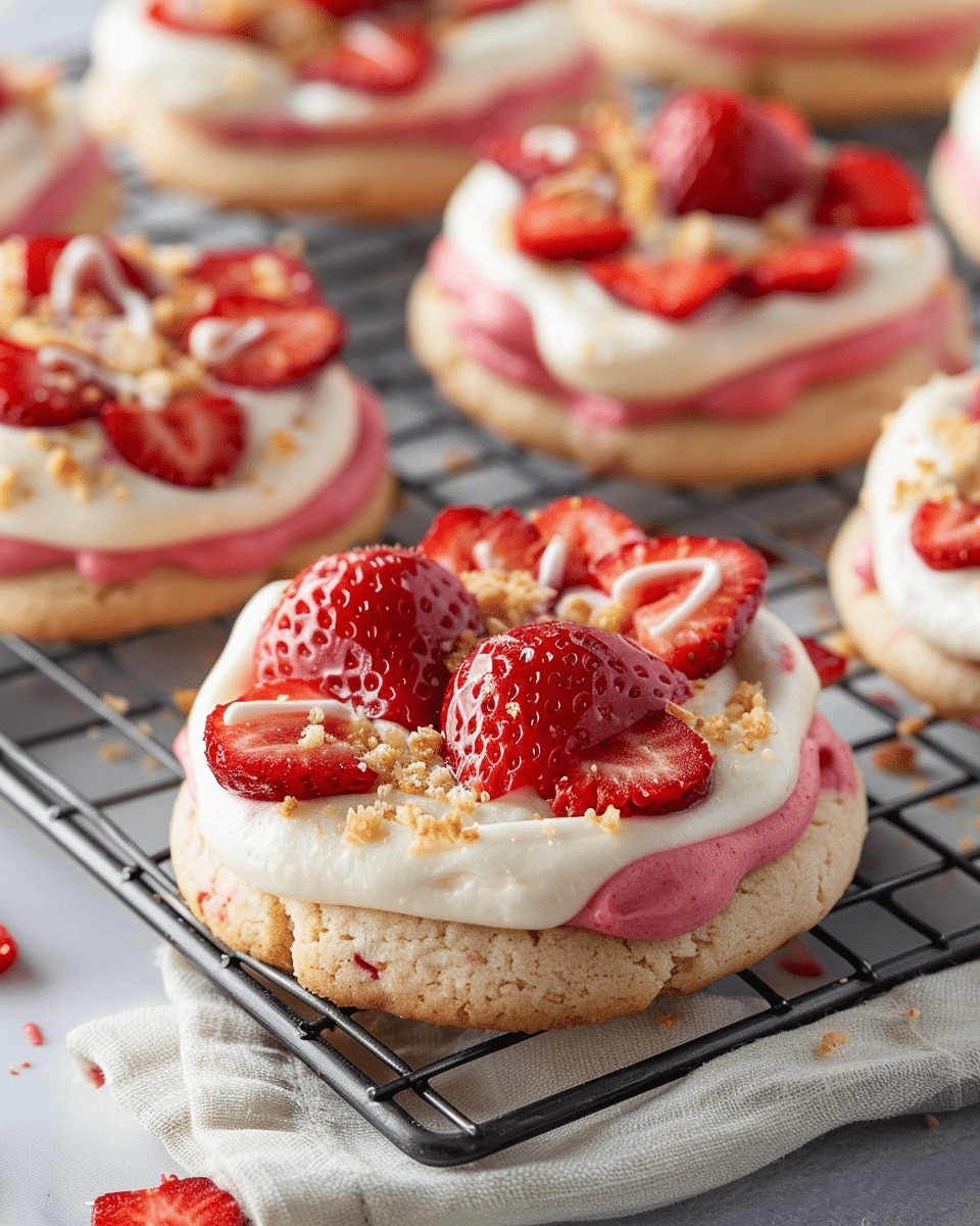 Strawberry Cheesecake Cookies