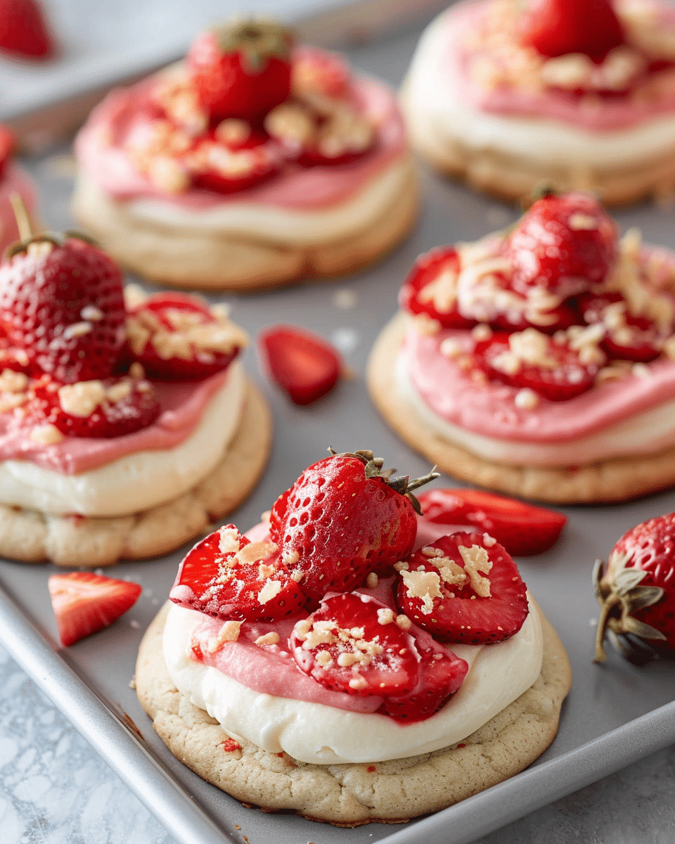 Strawberry Cheesecake Cookies