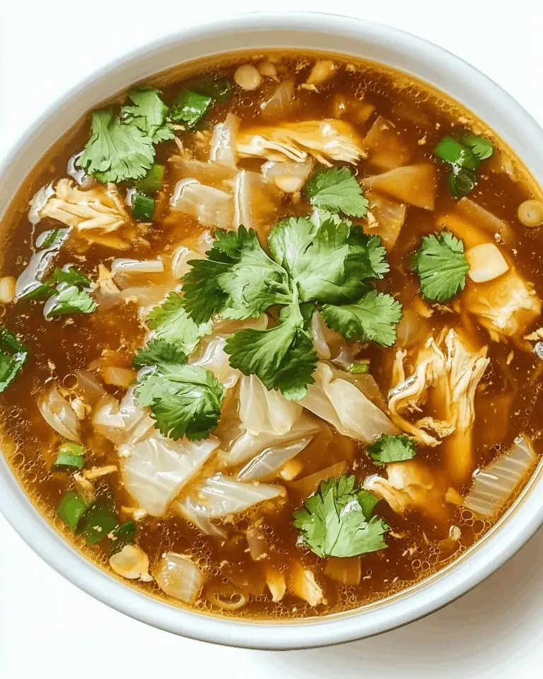 Asian Chicken Soup with Cabbage