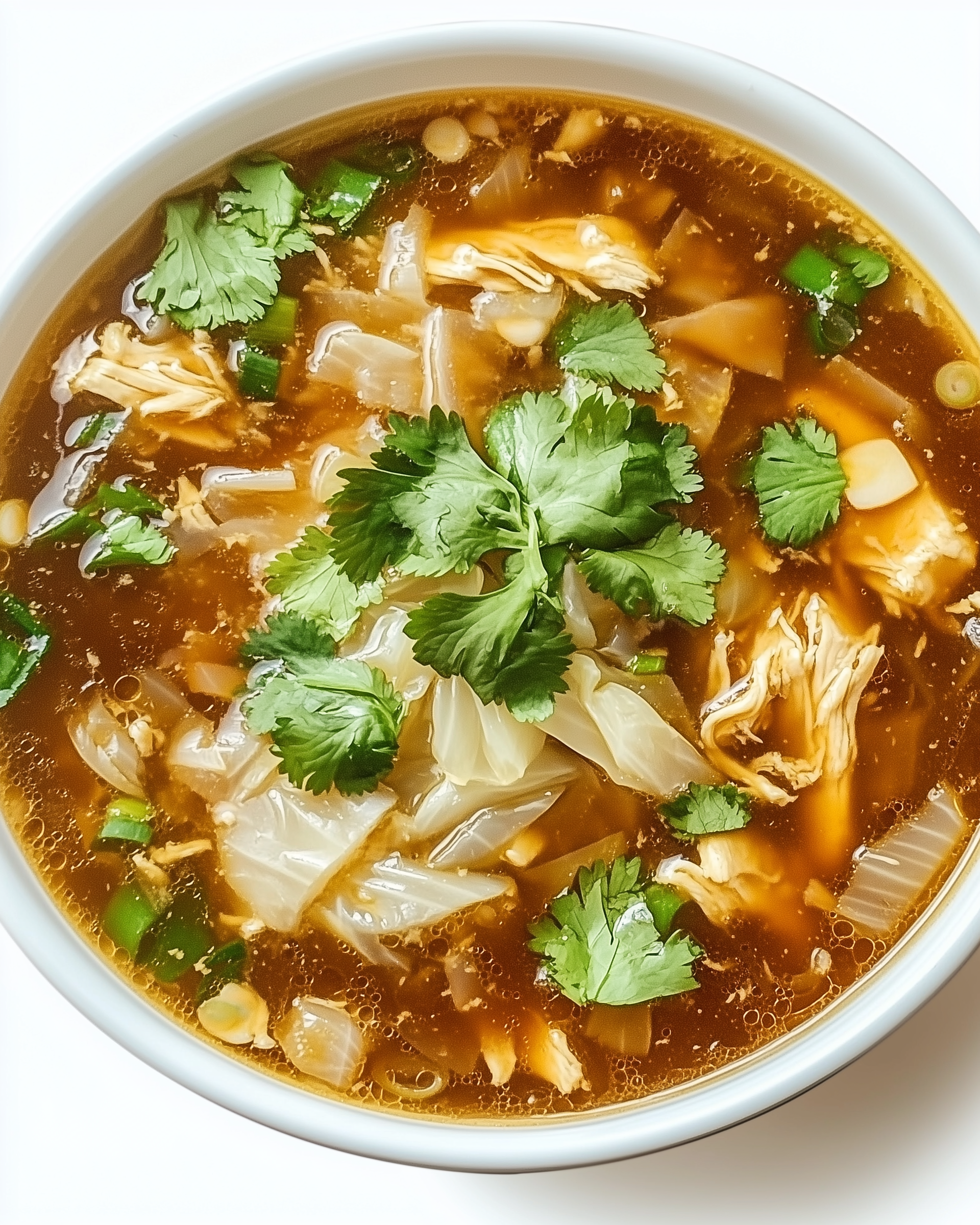 Asian Chicken Soup with Cabbage