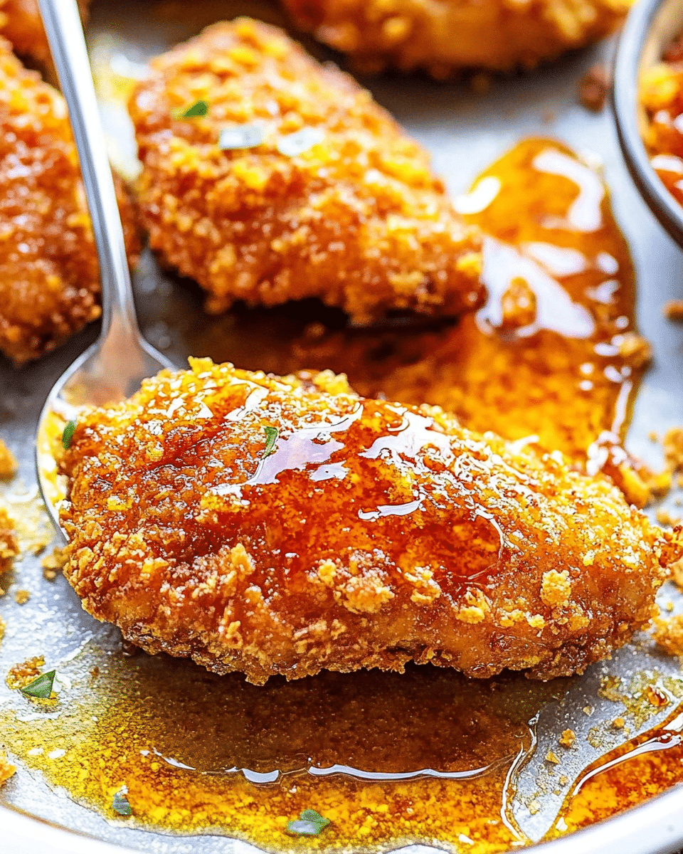 Baked Crunchy Hot Honey Chicken