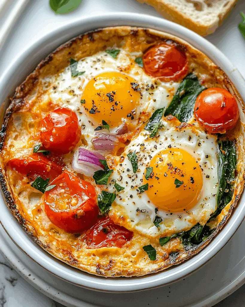 Baked Feta Eggs