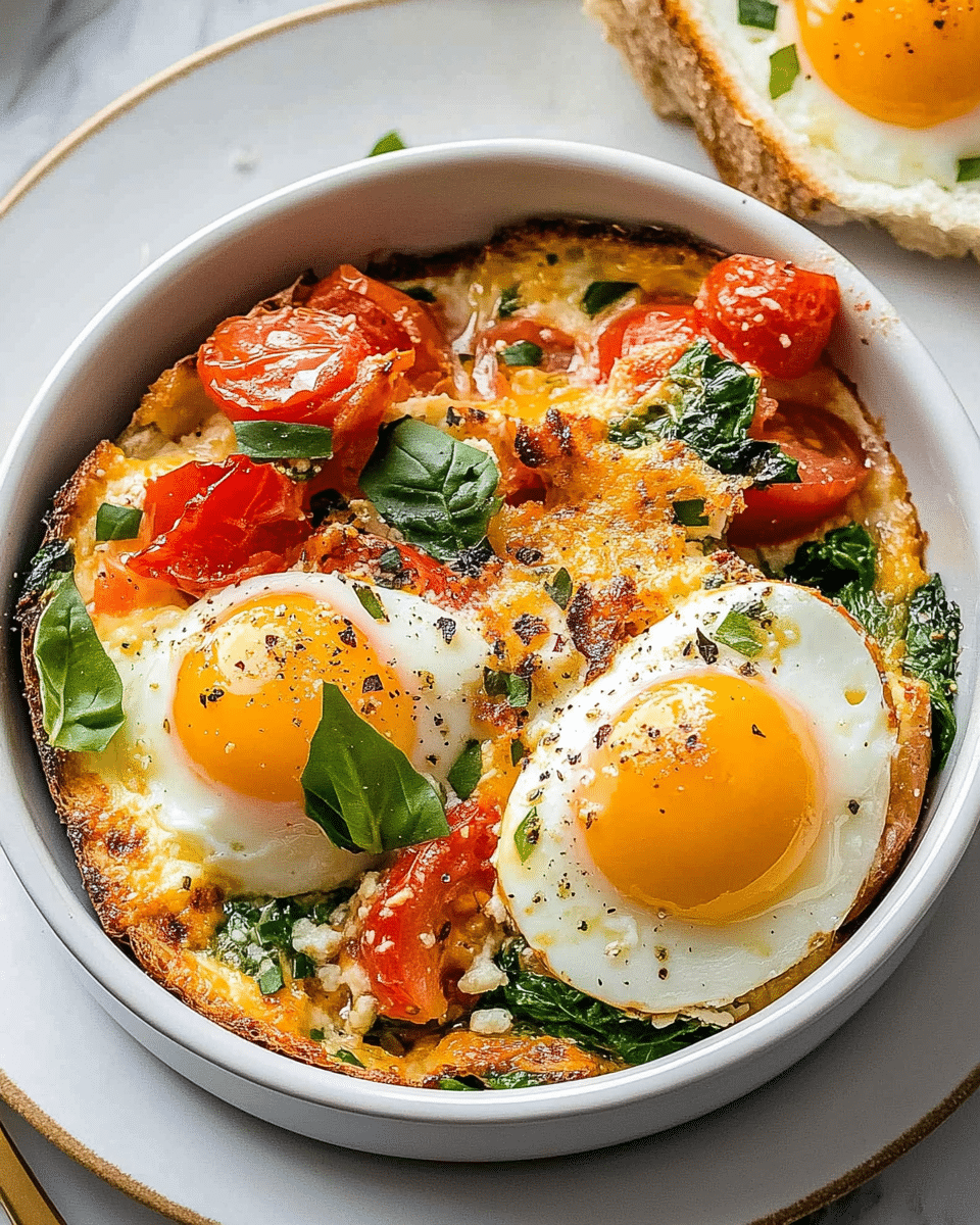 Baked Feta Eggs
