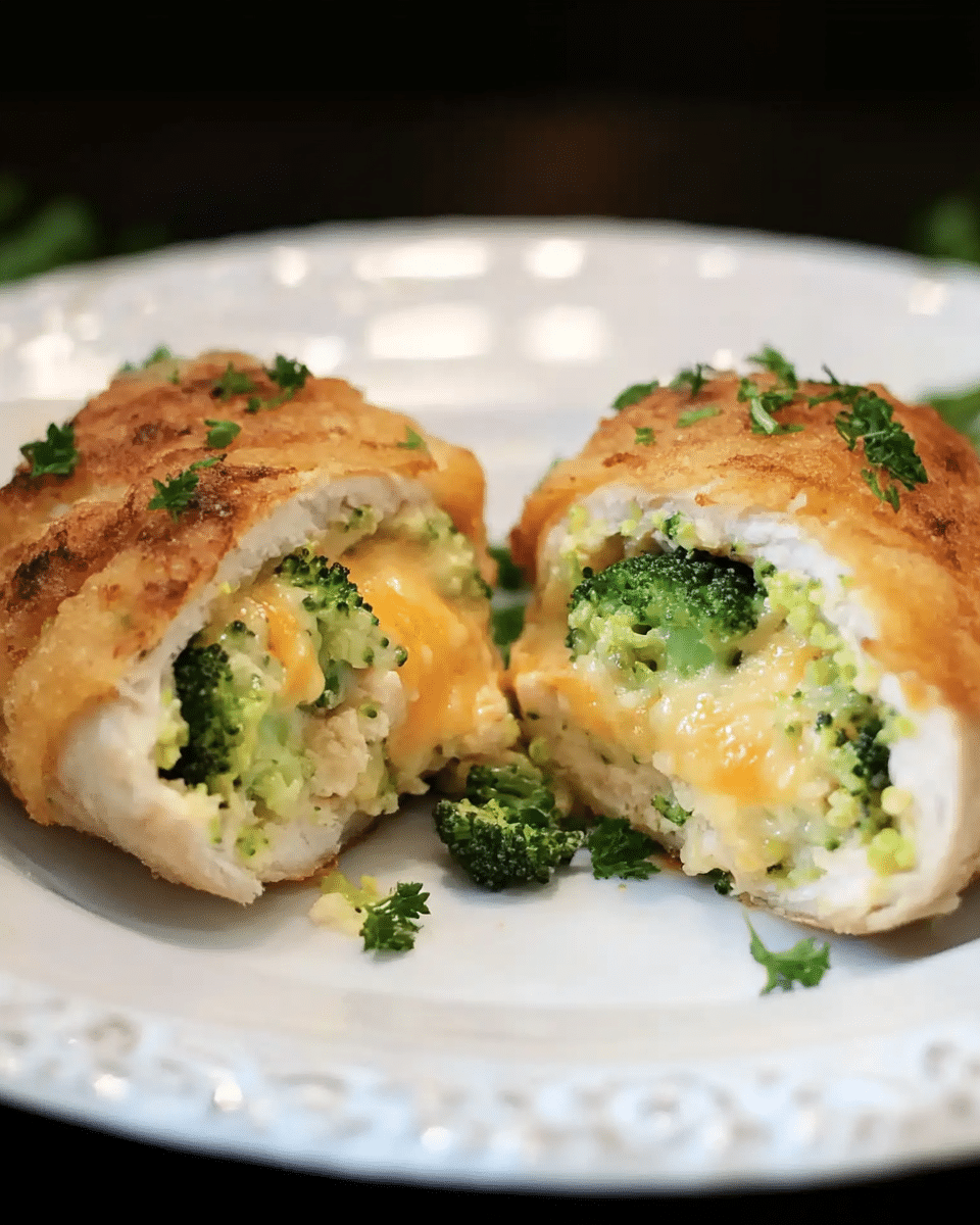 Broccoli Cheese-Stuffed Chicken