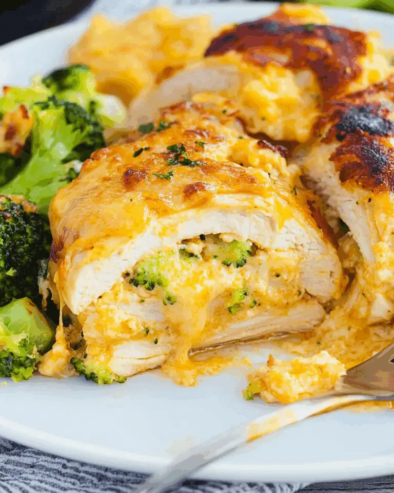 Broccoli Cheese-Stuffed Chicken