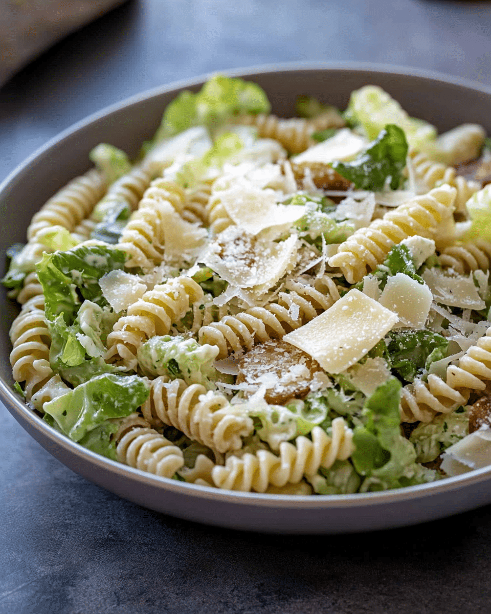 Caesar Salad with Pasta