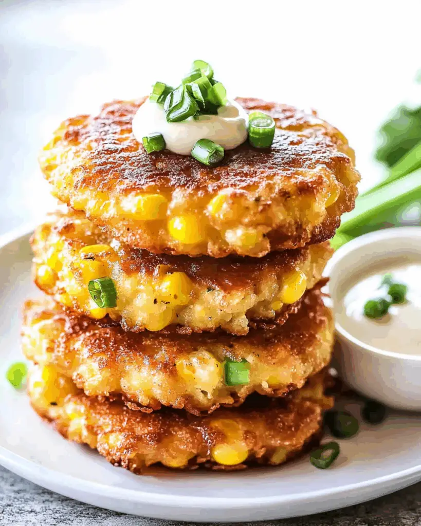 Cheesy Corn Fritters