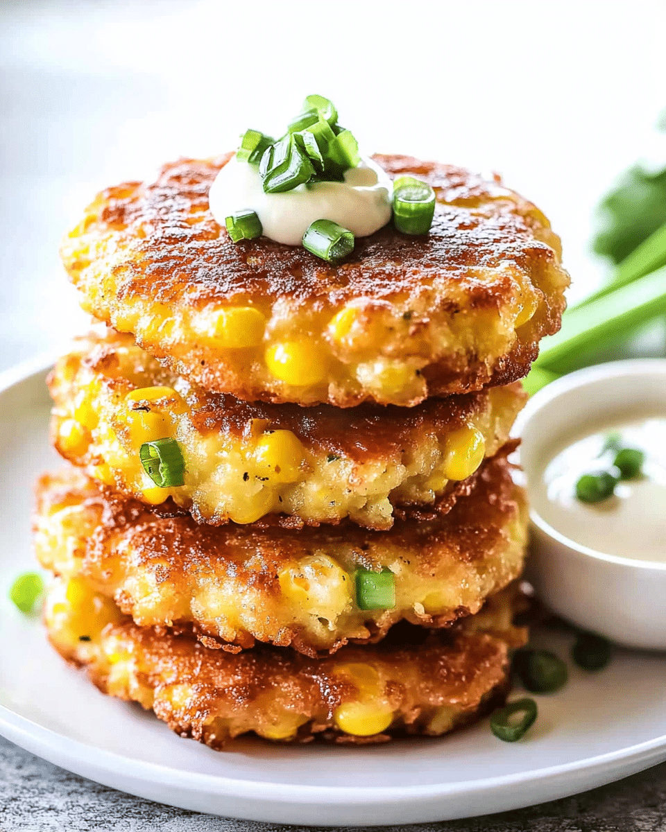 Cheesy Corn Fritters