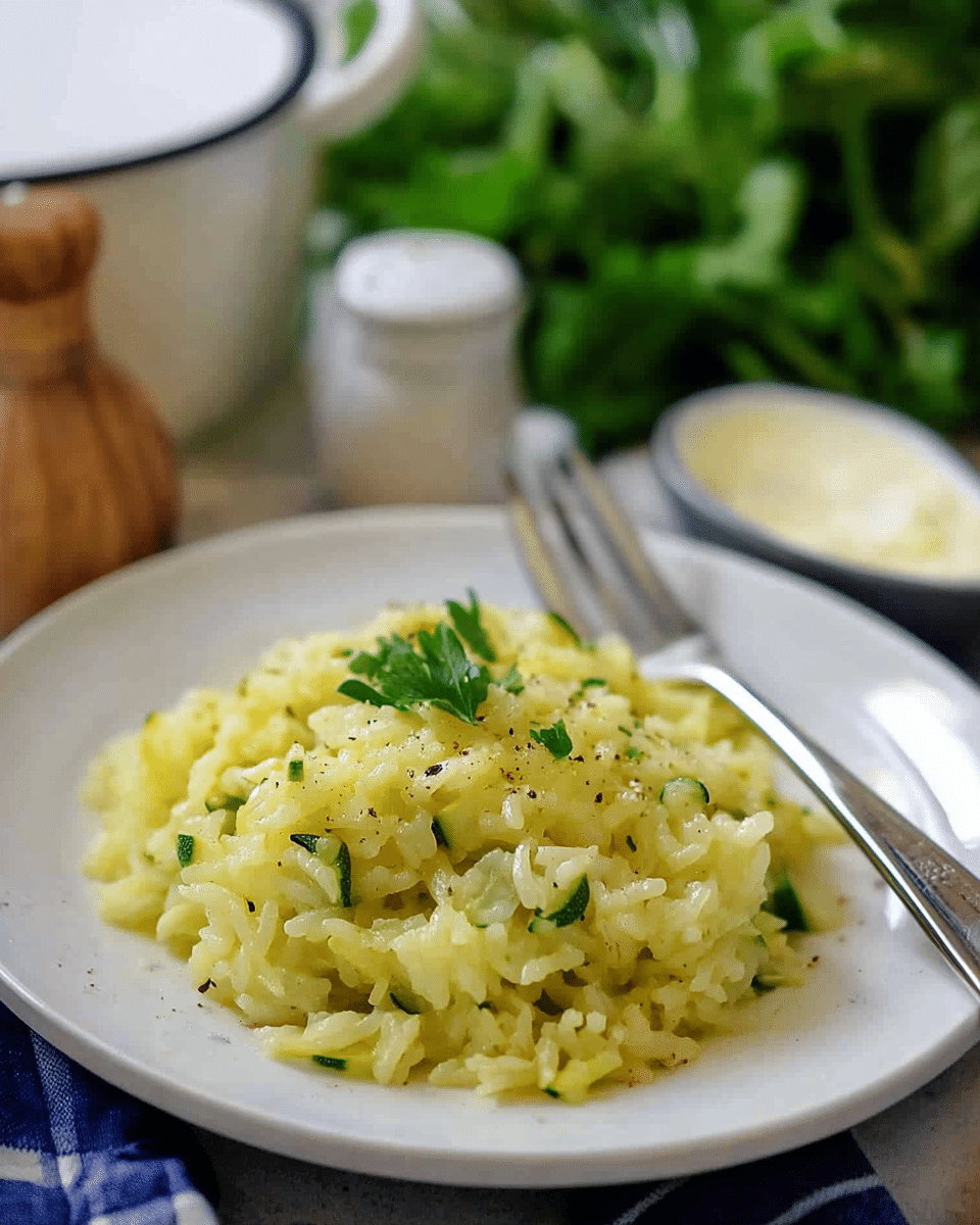 Cheesy Zucchini Rice