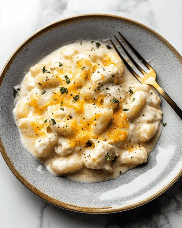 Chicken Alfredo Gnocchi Bake