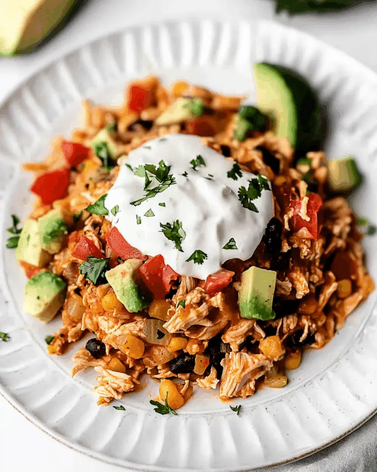 Easy Chicken Burrito Casserole