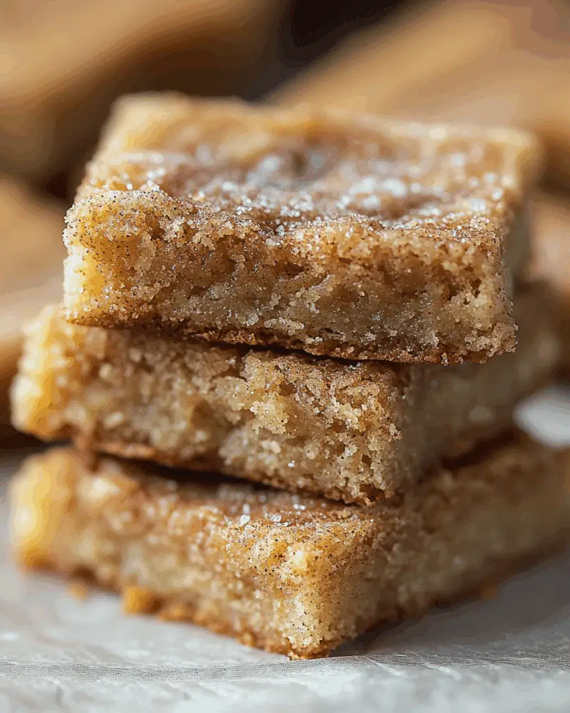 Cinnamon Sugar Blondies