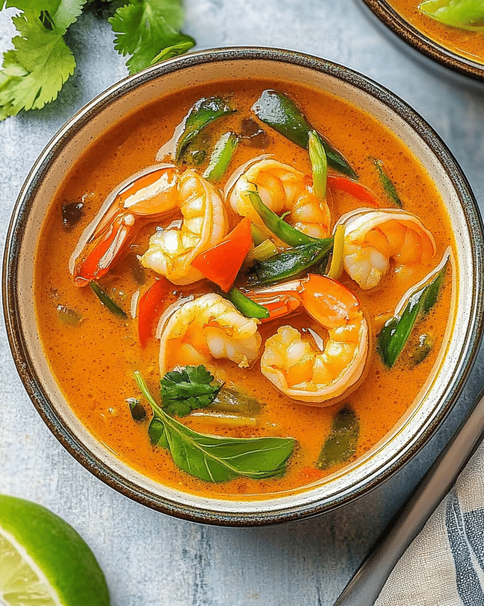Coconut Curry Shrimp Soup