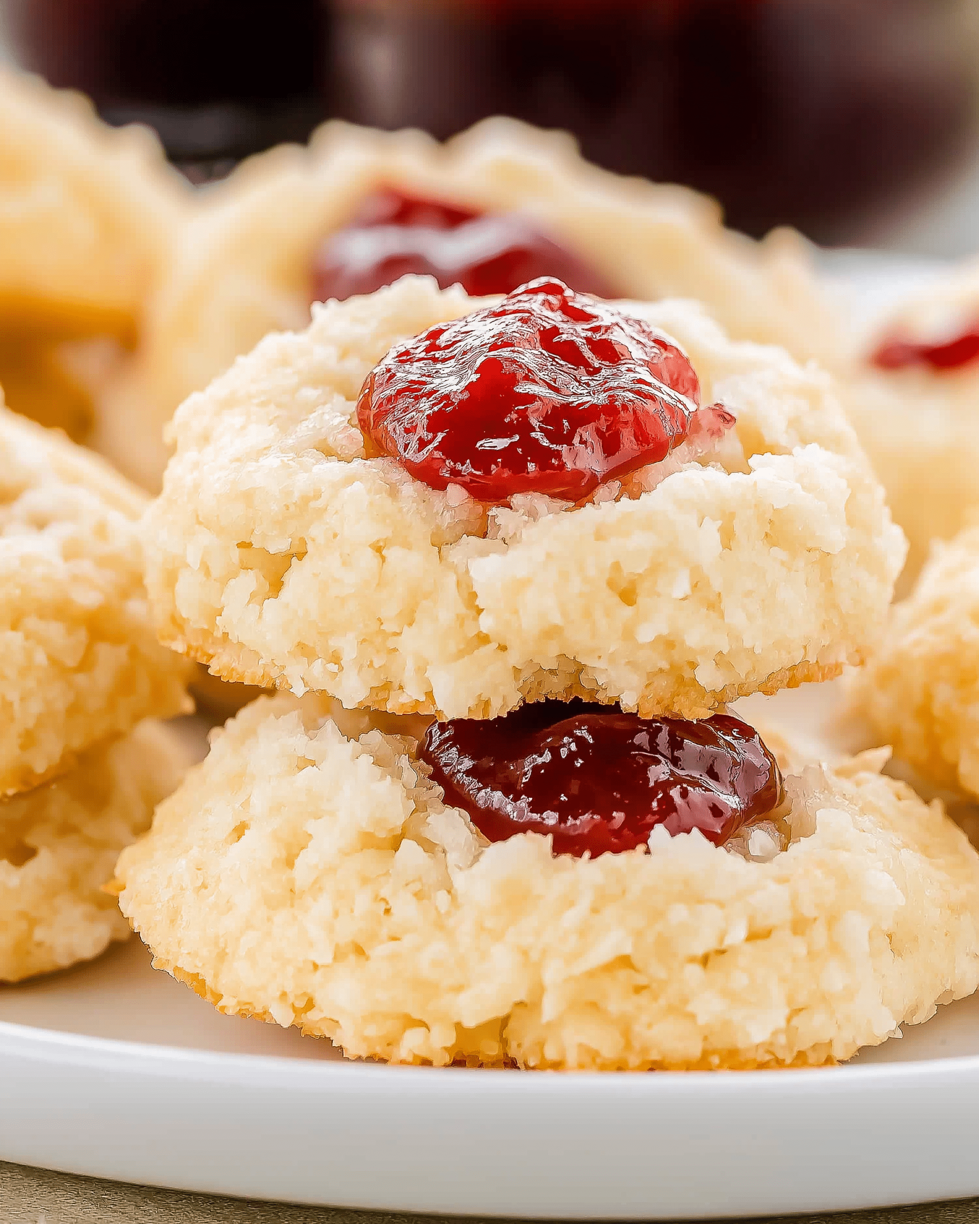 Coconut Thumbprint Cookies