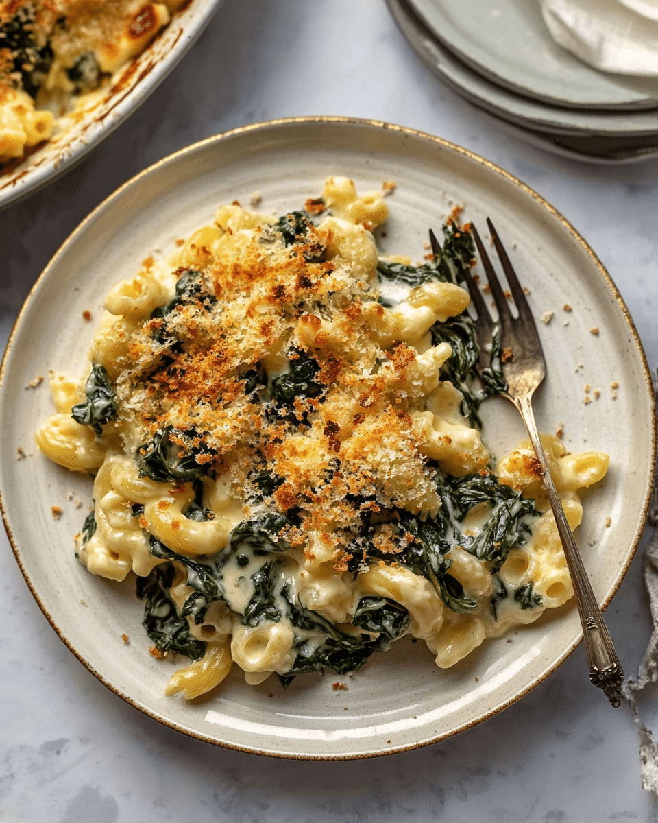Creamed Spinach Mac & Cheese