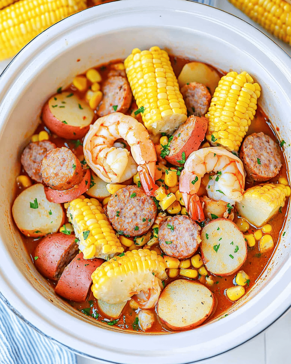 Crock Pot Shrimp Boil