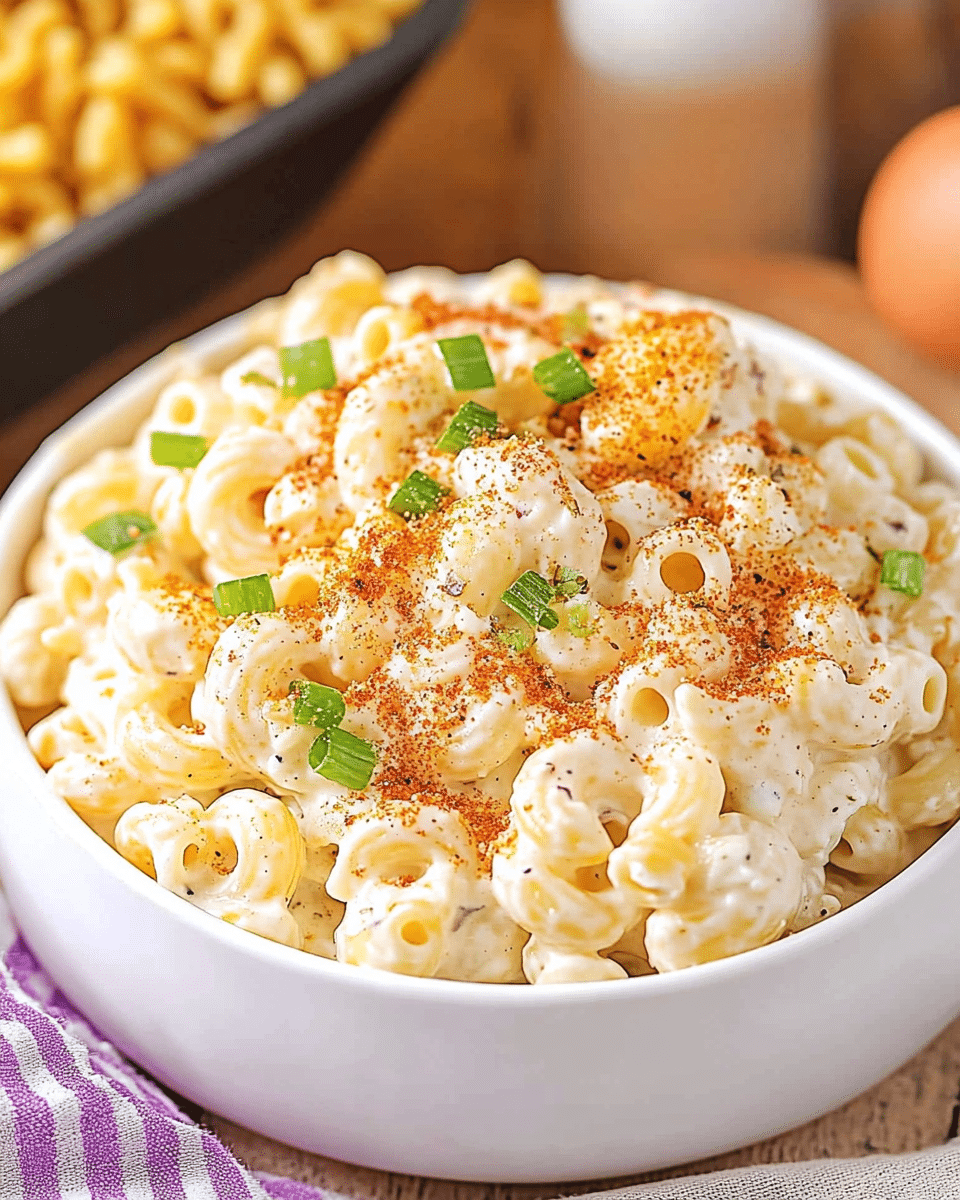 Deviled Egg Macaroni Salad