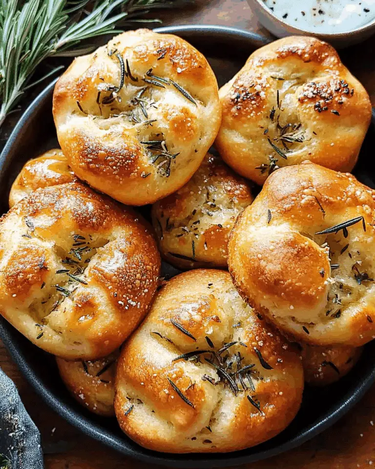 Garlic Rosemary Focaccia Muffins