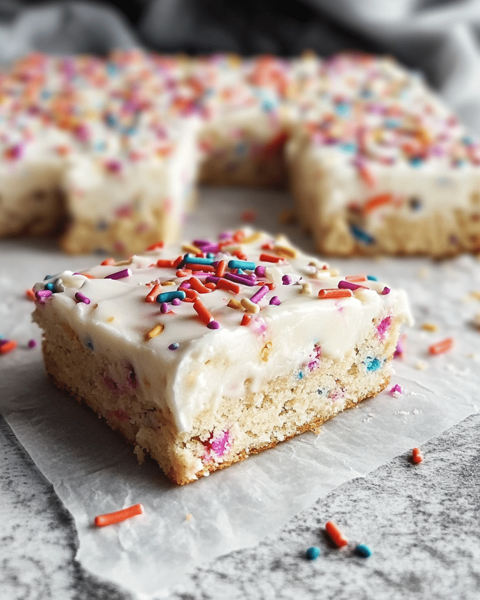 Gooey Funfetti Bars