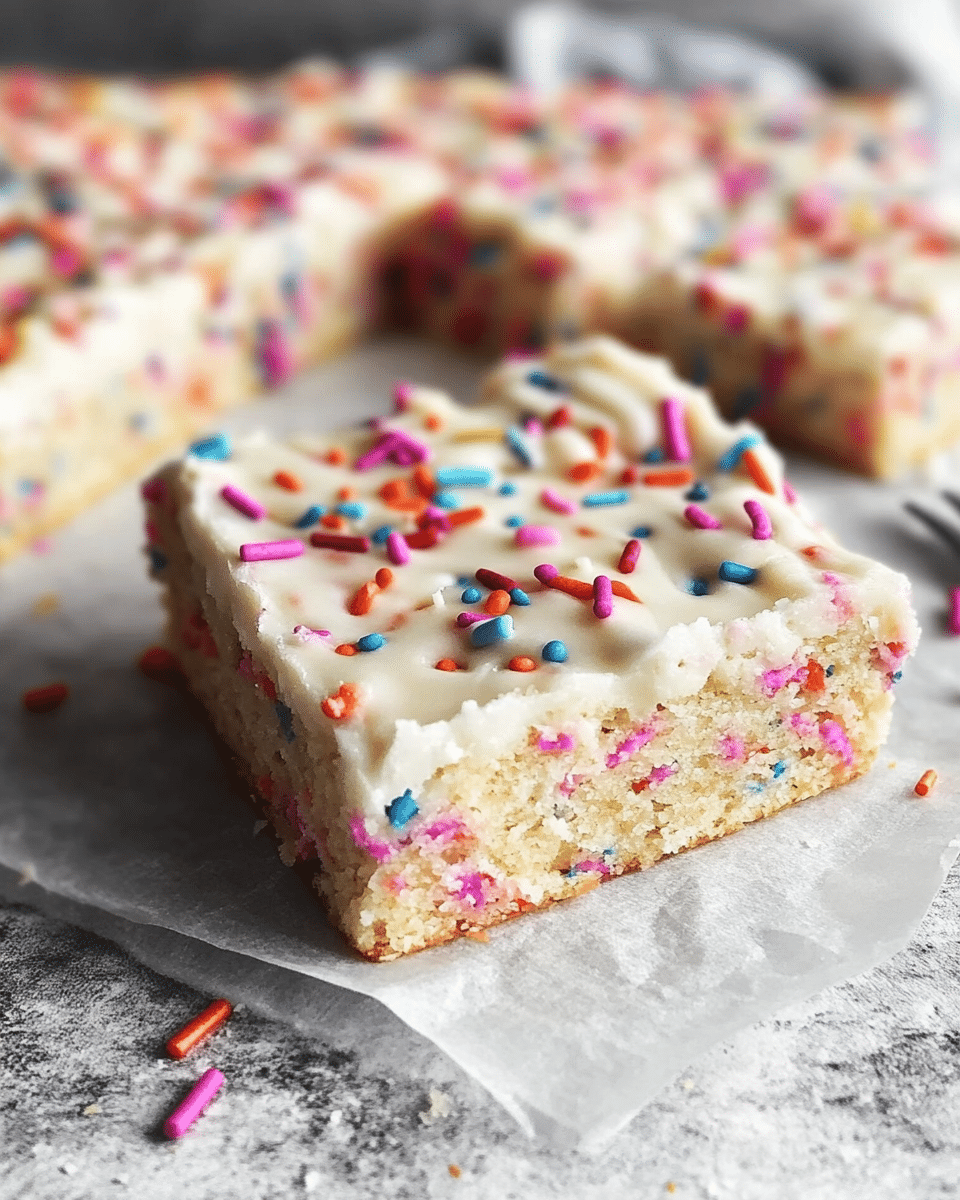Gooey Funfetti Bars