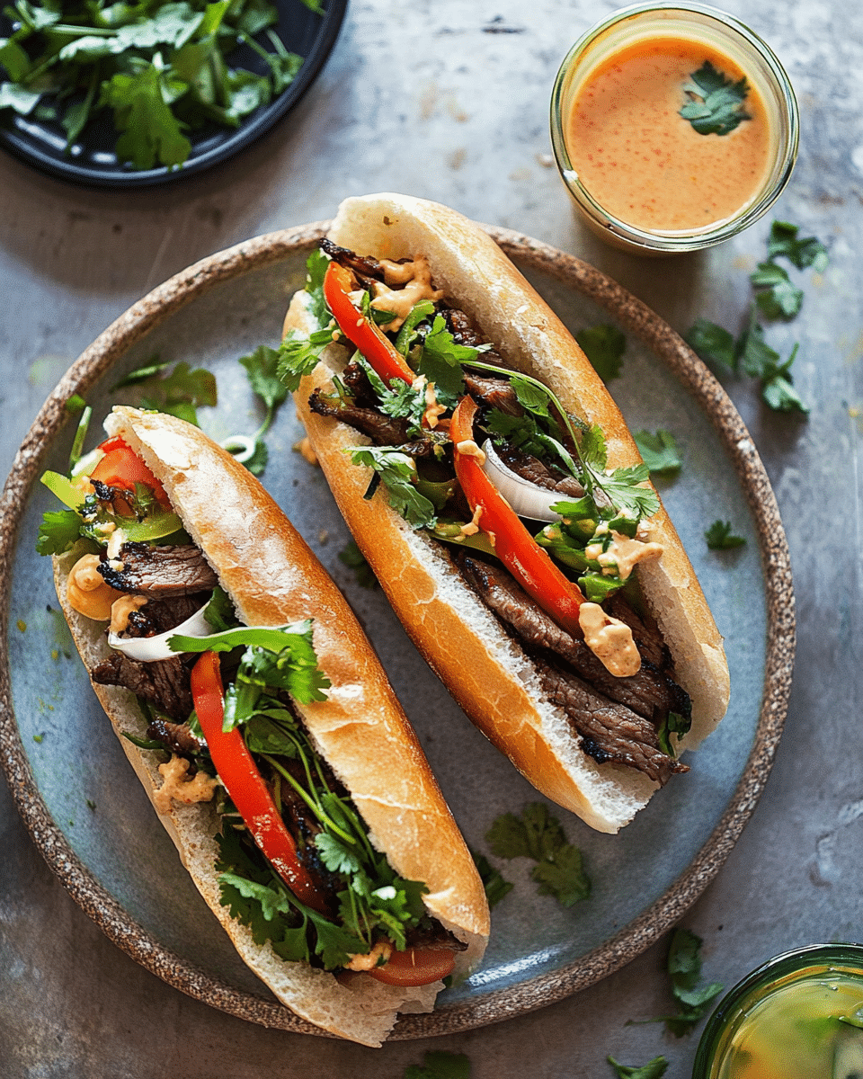 Grilled Beef Banh Mi